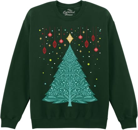 Kerstboom Christmas Night Vintage Tree The Coloured House Sweater S