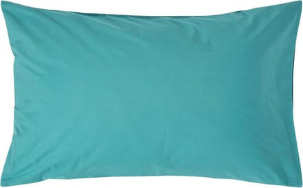 Homescapes Kussensloop 50x75 cm – Petrol – 100% Egyptisch Perkal Katoen – 200 TC