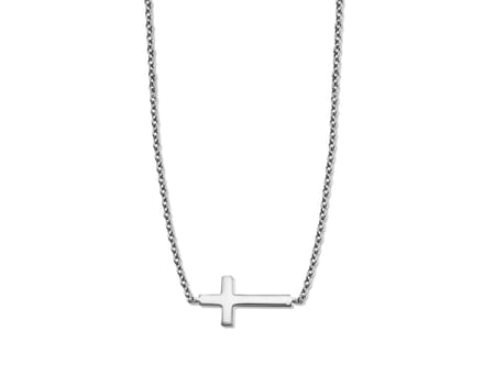 Ketting met Kruisje Zilver XN011S 42-45cm