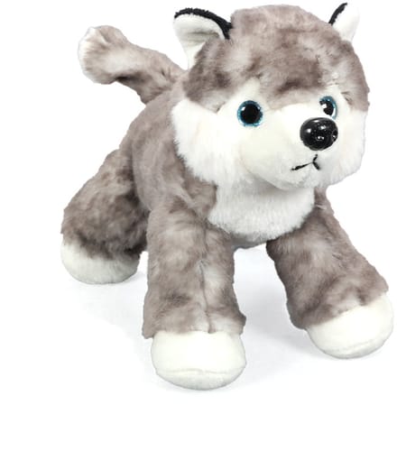 PIA Soft Toys - Pluche Knuffeldier - Husky (Wolf) - 20 cm