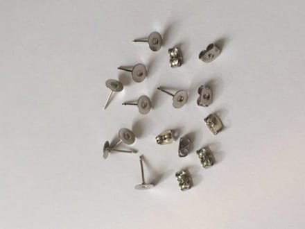 Oorsteker 6mm platinum 4 stuks