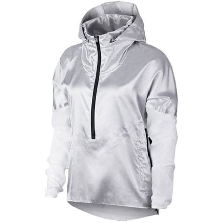 Nike Reflective Panel Hooded Jacket Dames Jassen Wit AT1129-095 M gray