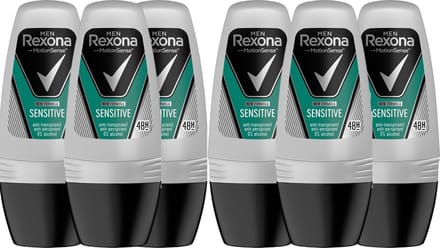 Rexona Deo Roller - Men Sensitive 6 x 50 ml