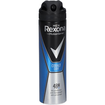 Rexona Men Deodorant Spray Cobalt Dry Anti-Transpirant 150 ml voor 72 uur bescherming tegen zweet en geur