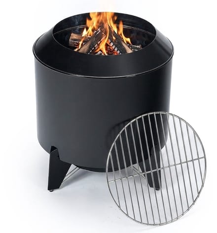 Vuurschaal voor buiten - Ø 52 cm - met bbq rooster - rookloos