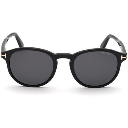 Tom Ford Zonnebril Dante FT0834 01A Glanzend Zwart Grijs Smoke