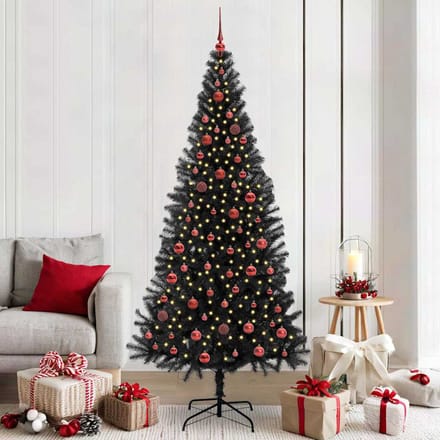 vidaXL - Kerstboom - Zwart - 210 - cm - PVC