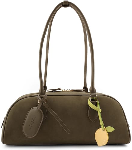 SEIDENFELT MANUFAKTUR schoudertas Nibe Shoulder Bag Olive olijfgroen