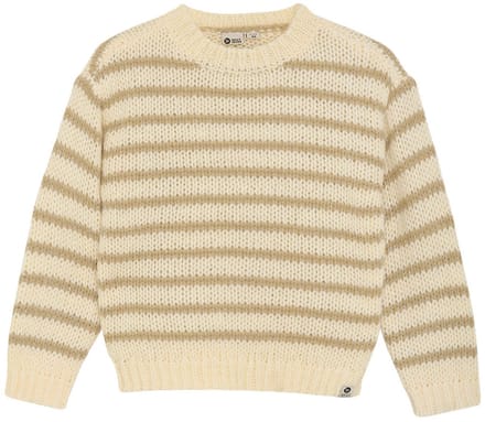Daily7 - Knitted Sweater Stripe - Sand - Maat 80