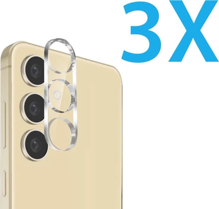 Camera lens Protector 3x Geschikt voor: Samsung Galaxy S24 Plus - screen protector - glas - bescherm je camera - beschermglas - Transparant