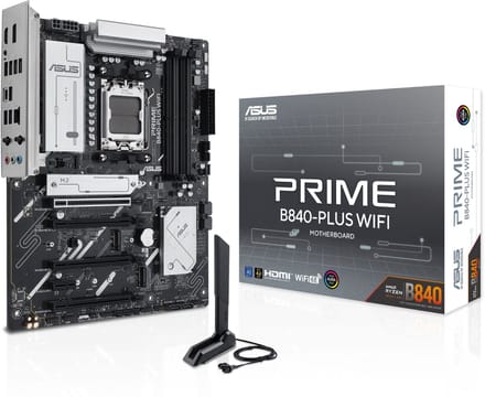 ASUS PRIME B840-PLUS WIFI Moederbord - AMD B840 - AMD AM5 - DDR5 RAM - ATX