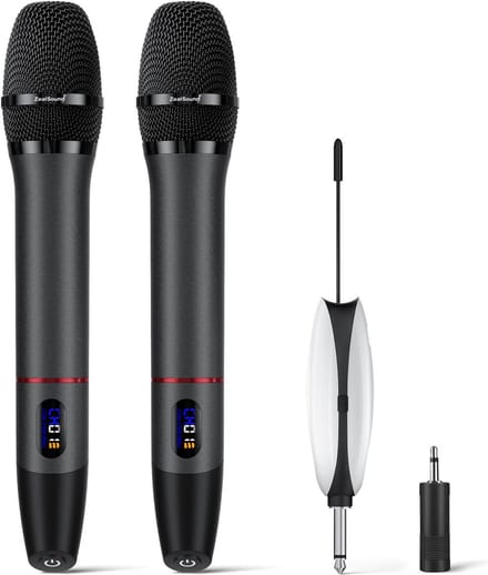 Draadloze Microfoon Set - 2 Handmicrofoons met Automatische Frequentiescan