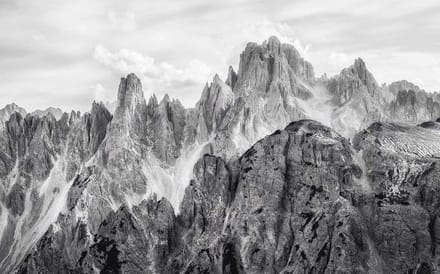 Fotobehang - Peaks 400x250cm - Vliesbehang