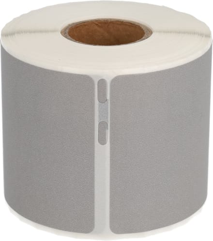DULA Dymo kompatible Etiketten, S0722430 99014, 101 x 54 mm, Silber, Permanent, 1 Rolle, 220 Etiketten pro Rolle