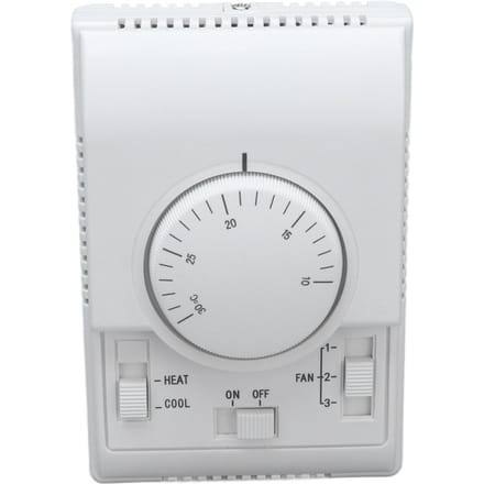 Centrale Airconditioning Thermostaat 2-Weg Mechanische Bedieningsschakelaar Conditioner 110‑220V white