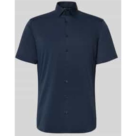 slim fit zakelijk hemd met kentkraag