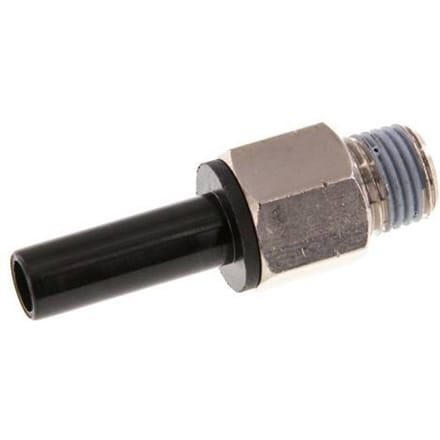 3/8'' x 1/4'' NPT insteekfitting Messing/PBT Buitendraad NBR [2 Stuks]