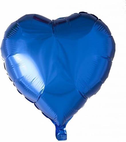 Wefiesta Folieballon Hartvorm 18 Cm Donkerblauw