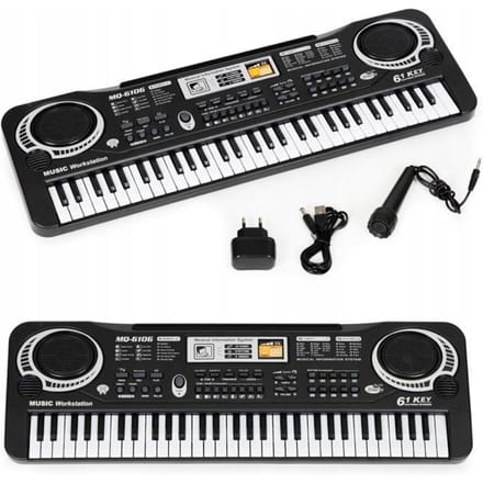 Kinder keyboard met microfoon - 54x17,5x6,5 cm - 35 functies