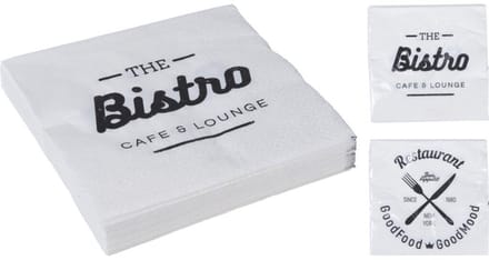 Excellent Houseware - Servetten 33x33cm-20st Bistro -