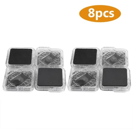 8-delige Set Antislip Meubelpoot Pad Mat voor Tafel Bureau Bed Bank Stoelen (Transparant Wit)