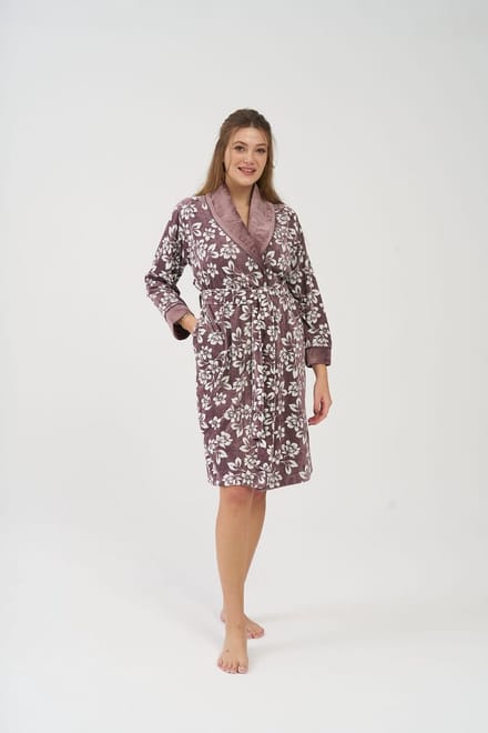 Dames Velours Badjas / Ochtendjas Mila / S