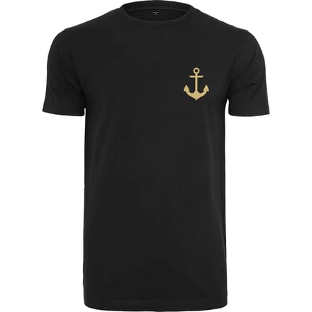Mister Tee - Captain Heren Tshirt - L - Zwart