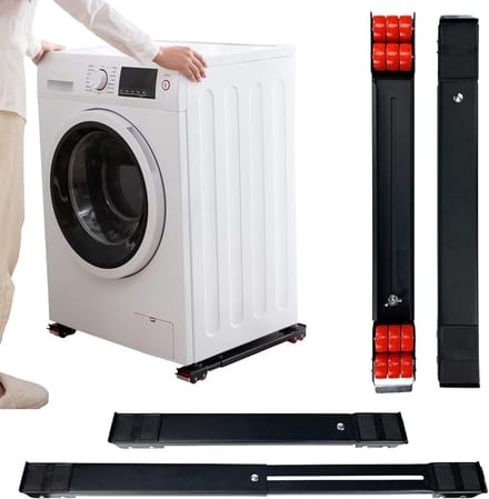 Zware Verstelbare Apparatenrolwagen voor Wasmachine, Koelkast en Droger tot 500kg