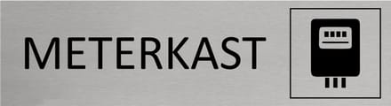 CombiCraft Aluminium deurbordje Meterkast 165x45mm - per stuk