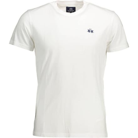 La Martina Bianco Katoenen Heren T-Shirt