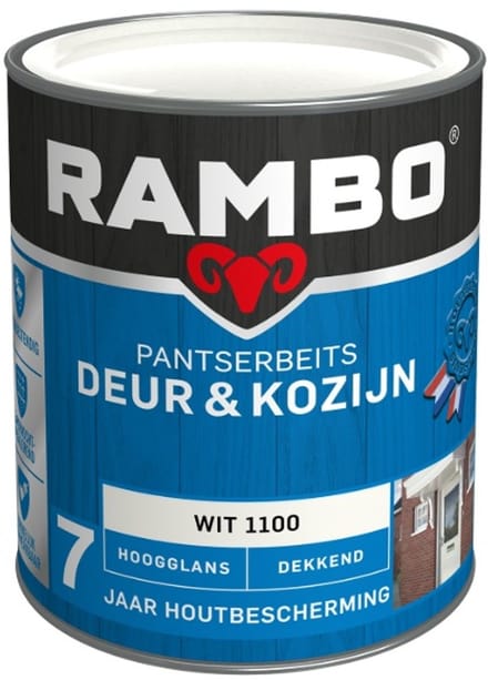 Rambo Pantserbeits Deur & Kozijn Dekkend - 1.5L - Wit