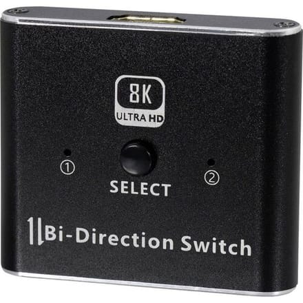 HDMI schakelaar | bi-directioneel (2 naar 1 / 1 naar 2) | HDMI2.1 (8K 60Hz + HDR)