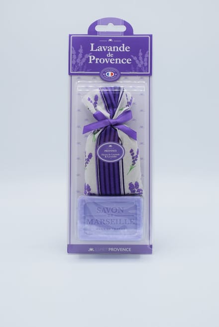 Lavendelgeschenk Provence zeep + lavendelzakje
