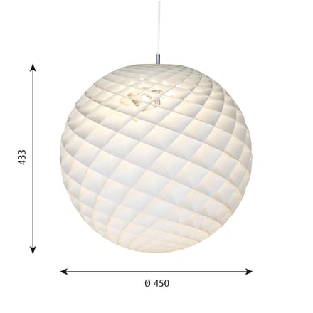 Louis Poulsen - Patera hanglamp - M - wit