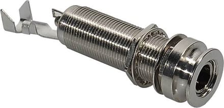 Switchcraft SC-6J1216 Eindknop Output Jack 2-Polig 6.3mm Nikkel