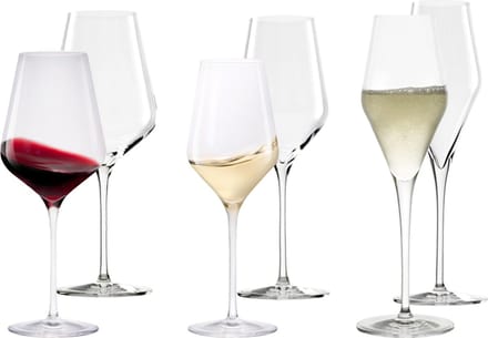 Wein- und Sektgläser Quatrophil Set van 6