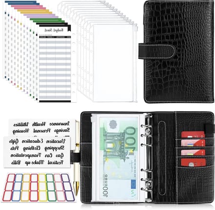 Budgetplanner en Geldorganizer - Handig en Overzichtelijk - Zwart
