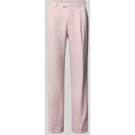 Straight fit Pantalon met persplooien