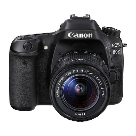Canon EOS 80D Digitale Spiegelreflexcamera + EF-S 18-55mm f/3.5-5.6 IS STM Zoomlens zwart