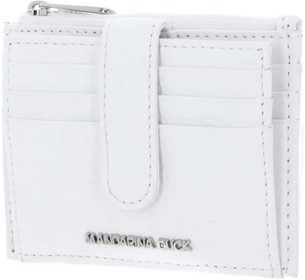 MANDARINA DUCK Leren kaarthoes Mellow Leather Card Case Blanc wit
