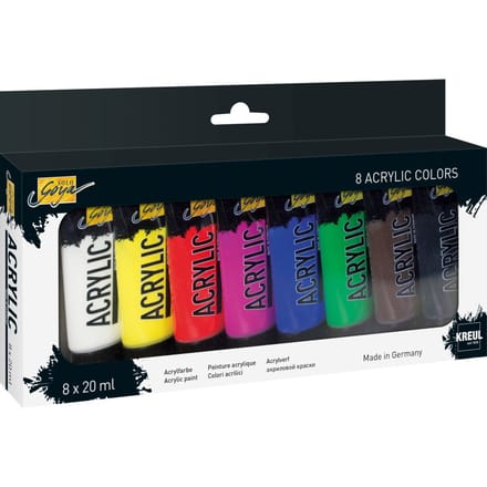 SOLO GOYA Acrylverf Set - 8 stuks 20 ml tubes