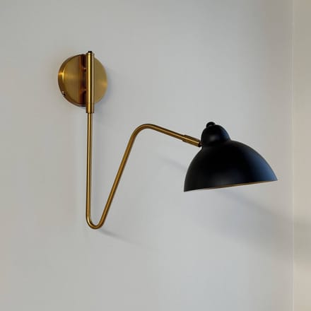 Dyberg Larsen Futura Wandlamp met Messing Messing