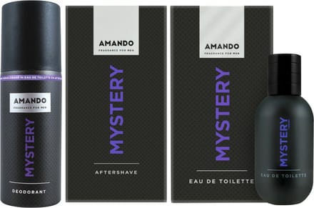 Amando Mystery Cadeauset - After Shave / Eau de Toilette / Bodyspray