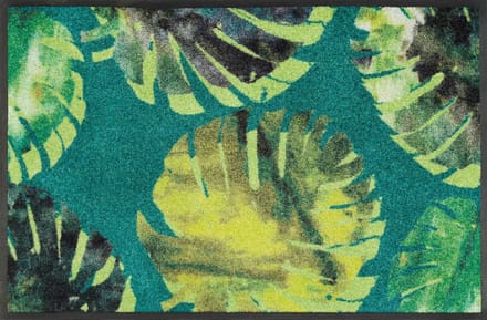 Kleen-Tex Deurmat Wash+Dry Philo Leaves - 50 x 75cm