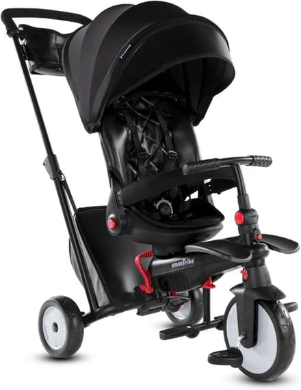 Driewieler - Loopfiets Kinderfiets - Buiten Spelen - Groeit Mee Met Kind - 193 x 48 x 100 cm - Zwart