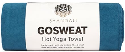 Absorberende antislip yogahanddoek van microvezel voor Bikram en buitengebruik - Avondblauw