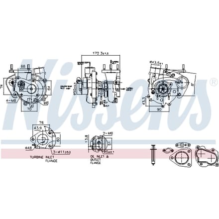Supercharger, drukvulling NISSENS 93544