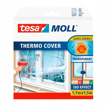 Tesa Thermo Cover - Isolatiematje - Transparant - 1,7m x 1,5m