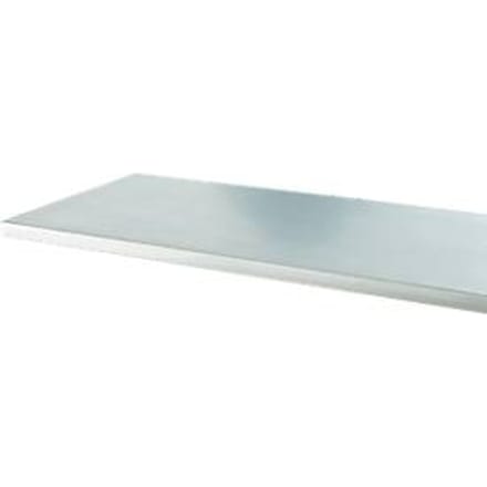 Multiplex werkblad, 40 mm dik, draadbussen, stalen afdekplaat, gelijmd beukenhout, B 2000 x D 700 mm