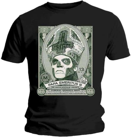 Ghost - Papa Cash Heren T-shirt - S - Zwart